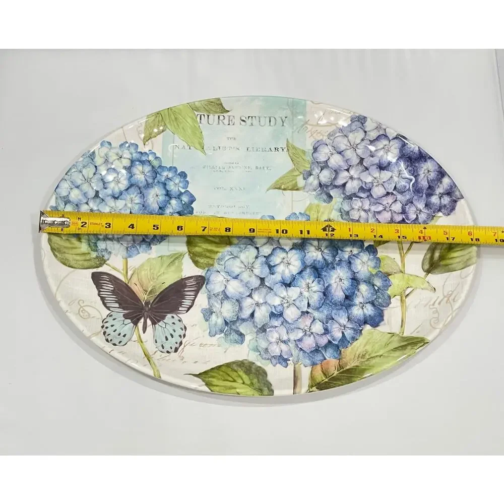 Certified International Hydrangea Garden Melamine Plate/ Platter